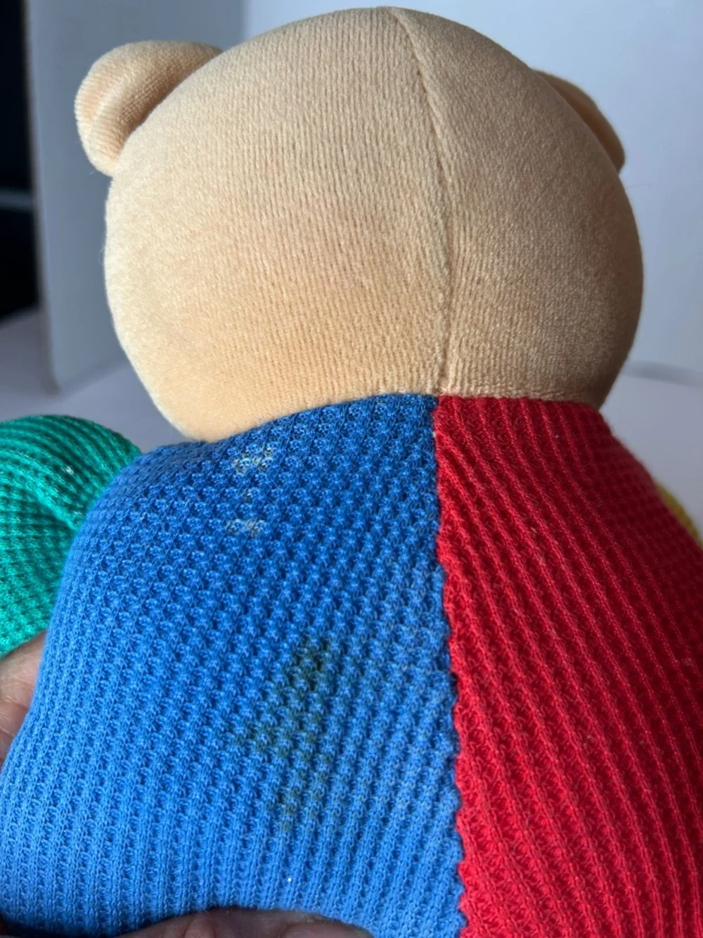 VTG EDEN Plush Bear Waffle Knit Primary Color 13